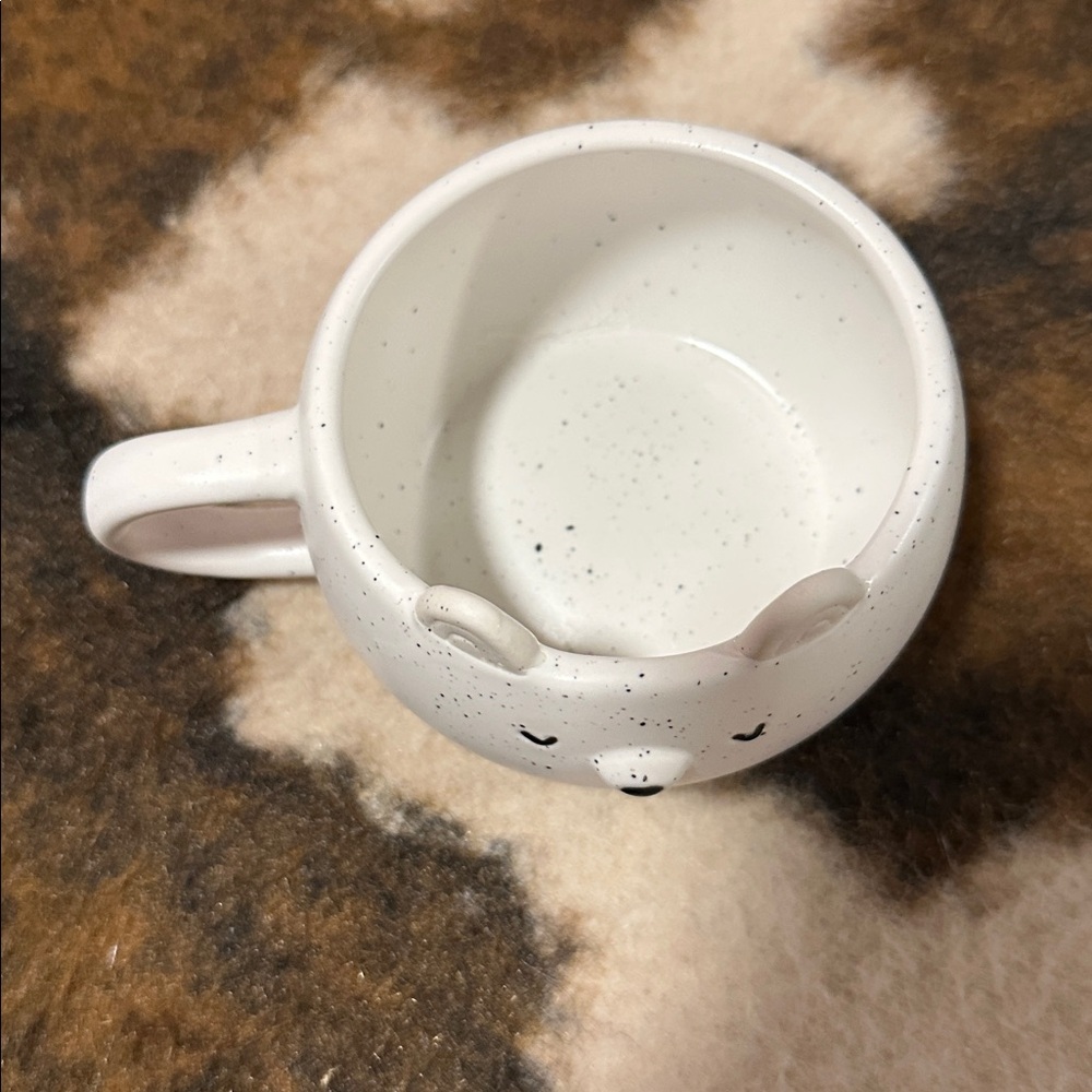 Callisto White Speckled Bear Mug - Picture 3 of 4